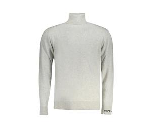 Pepe Jeans - Grigio Cotton Sweater - Homme - Pulls - Gris - Taille: M