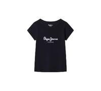 Pepe Jeans Hana Glitter N T-Shirt, Bleu (Blanc écru), 16 Ans Fille