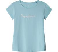 Pepe Jeans Hana Glitter N T-Shirt, Bleu (Bleu pâle), 10 Ans Fille