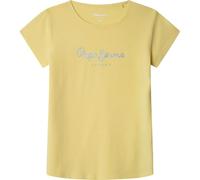 Pepe Jeans Hana Glitter N T-Shirt, Jaune (Sorbet Jaune Citron), 14 Ans Fille