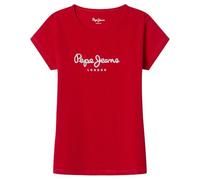 Pepe Jeans Hana Glitter N T-Shirt, Rouge (Rouge Royal), 16 Ans Fille