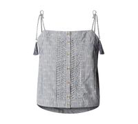 Pepe Jeans Haut 'Agny' bleu foncé / blanc, Taille S