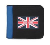 Pepe Jeans Henry Portefeuille Noir 10,5 x 9 x 2 cm Polyester 0,19 l by Joumma Bags