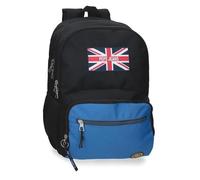 Pepe Jeans Henry Sac à dos scolaire 15,6" pouces Noir 33 x 46 x 15 cm Polyester 22,77 L by Joumma Bags
