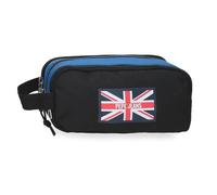 Pepe Jeans Henry Trousse Triple Noire 22 x 10 x 9 cm Polyester 1,98 L by Joumma Bags
