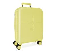 Pepe Jeans Highlight Jaune Valise Cabine 40x55x20 cm Rigide ABS Fermeture TSA Intégrée 3.7L 2.8kg 4 Doubles Roues Extensible Bagage à Main par Joumma Bags