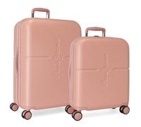 Pepe Jeans Highlight Valise Cabine, Deux Compartiments, en ABS résistant et léger, 4 roulettes pivotantes, Serrure TSA intégrée et Port USB intégré. par Joumma Bags