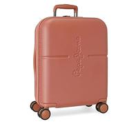 Pepe Jeans Highlight Valise Cabine, Deux Compartiments, en ABS résistant et léger, 4 roulettes pivotantes, Serrure TSA intégrée et Port USB intégré. par Joumma Bags