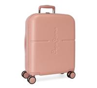 Pepe Jeans Highlight Valise Cabine, Deux Compartiments, en ABS résistant et léger, 4 roulettes pivotantes, Serrure TSA intégrée et Port USB intégré. par Joumma Bags