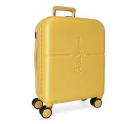 Pepe Jeans Highlight Valise Cabine, Deux Compartiments, en ABS résistant et léger, 4 roulettes pivotantes, Serrure TSA intégrée et Port USB intégré. par Joumma Bags