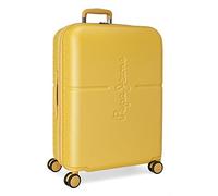 Pepe Jeans Highlight Valise Cabine, Deux Compartiments, en ABS résistant et léger, 4 roulettes pivotantes, Serrure TSA intégrée et Port USB intégré. par Joumma Bags