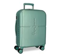 Pepe Jeans Highlight Valise Cabine, Deux Compartiments, en ABS résistant et léger, 4 roulettes pivotantes, Serrure TSA intégrée et Port USB intégré. par Joumma Bags