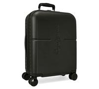 Pepe Jeans Highlight Valise de cabine noire 40 x 55 x 20 cm rigide ABS fermeture TSA intégrée 37 L 3,22 kg 4 roues doubles bagage à main