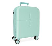 Pepe Jeans Highlight Valise de cabine Turquoise 40 x 55 x 20 cm rigide ABS fermeture TSA intégrée 37 L 2,74 kg 4 roulettes doubles extensibles Bagage à main