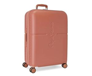 Pepe Jeans Highlight Valise moyenne terre cuite 48 x 70 x 28 cm rigide ABS fermeture TSA intégrée 79 L 4,32 kg 4 roulettes doubles extensibles