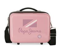 Pepe Jeans Holi Trousse de Toilette Adaptable avec bandoulière Rose 29 x 21 x 15 cm Rigide ABS 9,14 l 0,84 kg, Rose, Trousse de Toilette Adaptable avec bandoulière