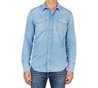 Pepe Jeans Homme Hammond Chemise en Jean, Bleu (Denim-pf1), M