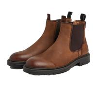 Pepe Jeans Homme Logan Bottine Chelsea, Brown (Cognac), 44 EU