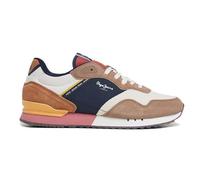 Pepe Jeans Homme London Grade M Basket, Marron foncé Pierre Beige, 40 EU