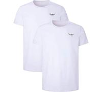 Pepe Jeans Pmu10976 Short Sleeve Base Layer 2 Units Blanc M Homme