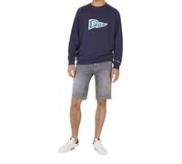 Pepe Jeans Hommes Jean Short Slim Gymdigo Short Track - Slim Fit - Bleu Gris