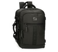 Pepe Jeans Hoxton Sac à dos pour ordinateur portable 15,6" Noir 25 x 40 x 17 cm Polyester 20,46 L by Joumma Bags, Noir, 31x44x15 cms, Sac à dos pour ordinateur portable