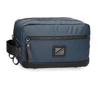 Pepe Jeans Hoxton Trousse de toilette Deux compartiments Bleu 26 x 16 x 12 cm Polyester, bleu, Talla única, Trousse à deux compartiments