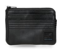 Pepe Jeans Hudson Porte-Monnaie avec Porte-Cartes Noir 11 x 7 x 1,5 cm Cuir by Joumma Bags