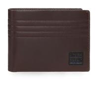 Pepe Jeans Hudson Portefeuille avec Porte-Monnaie Marron 11 x 8 x 1 cm Cuir by Joumma Bags