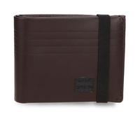 Pepe Jeans Hudson Portefeuille avec Ruban élastique Marron 11,5 x 8,5 x 1 cm Cuir by Joumma Bags