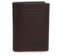 Pepe Jeans Hudson Portefeuille Vertical avec Porte-Monnaie Marron 8,5 x 11,5 x 1 cm Cuir by Joumma Bags