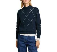 Pepe Jeans Idris Perkins Tricots, Bleu (Dulwich Blue), M Femme