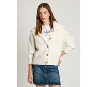 Pepe Jeans Irma Pull Cardigan, Blanc (Mousse White), S Femme