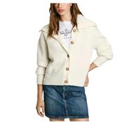 Pepe Jeans Irma Pull Cardigan, Blanc (Mousse White), XL Femme