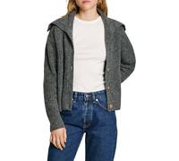 Pepe Jeans Irma Pull Cardigan, Gris foncé chiné, M Femme