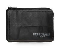 Pepe Jeans Ithaca Porte-Monnaie avec Porte-Cartes Noir 11 x 7 x 1,5 cm Cuir by Joumma Bags