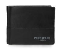 Pepe Jeans Ithaca Portefeuille avec Porte-Monnaie Noir 11 x 8 x 1 cm Cuir by Joumma Bags