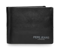 Pepe Jeans Ithaca Portefeuille avec Porte-Monnaie Noir 11 x 8 x 1 cm Cuir by Joumma Bags