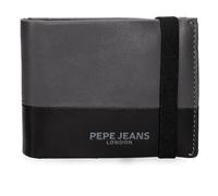Pepe Jeans Ithaca Portefeuille avec Ruban élastique Gris 11,5 x 8,5 x 1 cm Cuir by Joumma Bags