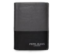 Pepe Jeans Ithaca Portefeuille Vertical avec Porte-Monnaie Gris 8,5 x 11,5 x 1 cm Cuir by Joumma Bags