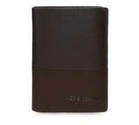Pepe Jeans Ithaca Portefeuille Vertical avec Porte-Monnaie Marron 8,5 x 11,5 x 1 cm Cuir by Joumma Bags