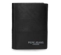 Pepe Jeans Ithaca Portefeuille Vertical Noir 8,5 x 10,5 x 1 cm Cuir by Joumma Bags