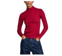 Pepe Jeans Izabel Turtleneck Tricots, Rouge brûlé, M Femme