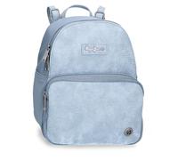 Pepe jeans Jana Sac à dos décontracté bleu 20 x 25,5 x 10 cm Polyester avec détails en cuir synthétique by Joumma Bags, bleu, Talla única, sac à dos décontracté