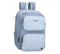 Pepe jeans Jana Sac à dos pour ordinateur portable 13,3 pouces Bleu 25 x 37 x 10 cm Polyester et PU 9,25 l by Joumma Bags, bleu, Talla única, Sac à dos pour ordinateur portable