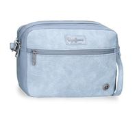 Pepe jeans Jana Sac bandoulière deux compartiments bleu 24 x 16 x 9 cm Polyester avec détails en cuir synthétique by Joumma Bags, bleu, Talla única, bandoulière deux compartiments