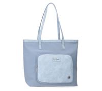 Pepe jeans Jana Sac fourre-tout bleu 34 x 32 x 14 cm Polyester avec détails en cuir synthétique by Joumma Bags, bleu, Talla única, Sac fourre-tout