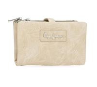 Pepe Jeans Jana Portefeuille avec Porte-Monnaie Beige 14,5 x 9 x 2 cm Polyester et PU by Joumma Bags, Beige, Talla única, Portefeuille avec Porte-Monnaie