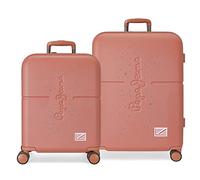 Pepe Jeans Jane Jeu de valises, 48 x 70 x 28 cm, Rouge, 48x70x28 cms, Lot de valises