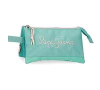 Pepe Jeans Jane Trousse Triple Bleue 22 x 12 x 5 cm Polyester